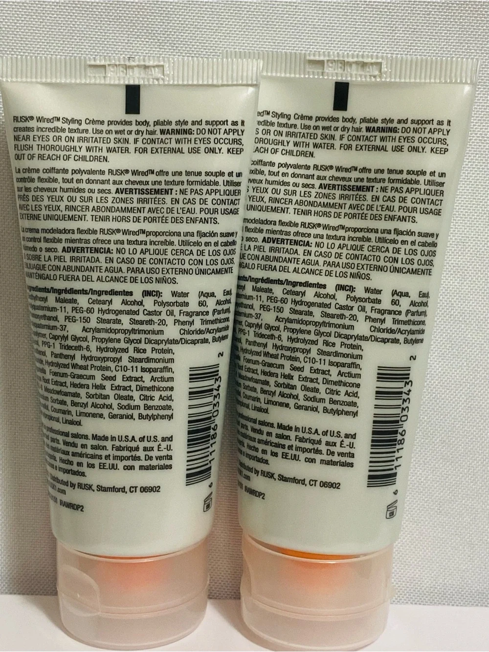 RUSK Wired Flexible Styling Crème Duo – 2 oz Each